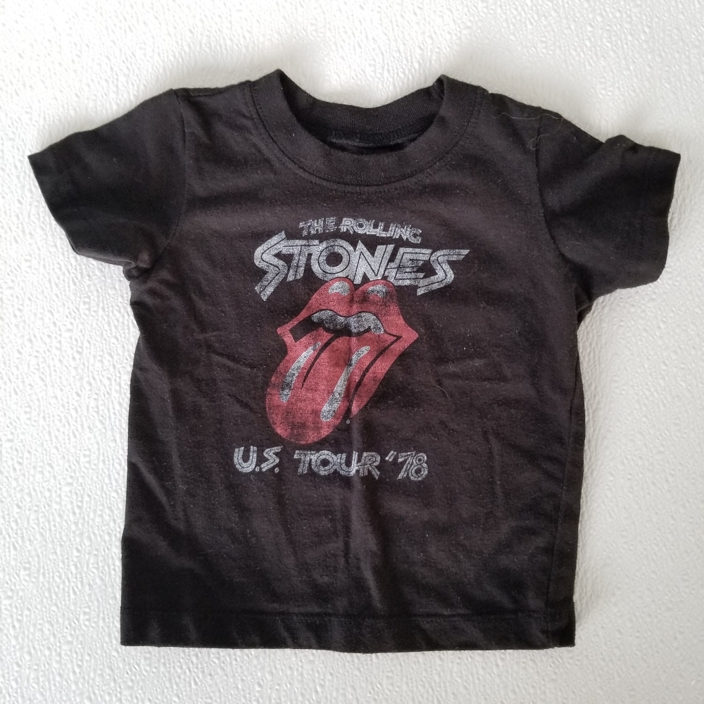 The Rolling Stones Baby 12 Months Black T-Shirt Short-sleeve U.S. Tour '78